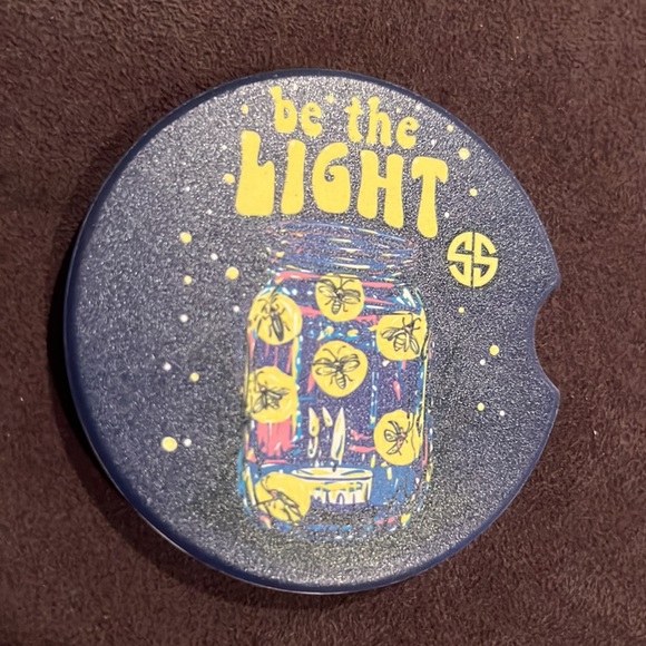 Simply Southern “Be the Light” set of 2 Car Coasters New - Picture 3 of 3